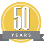 Tharrington Smith 50 years badge