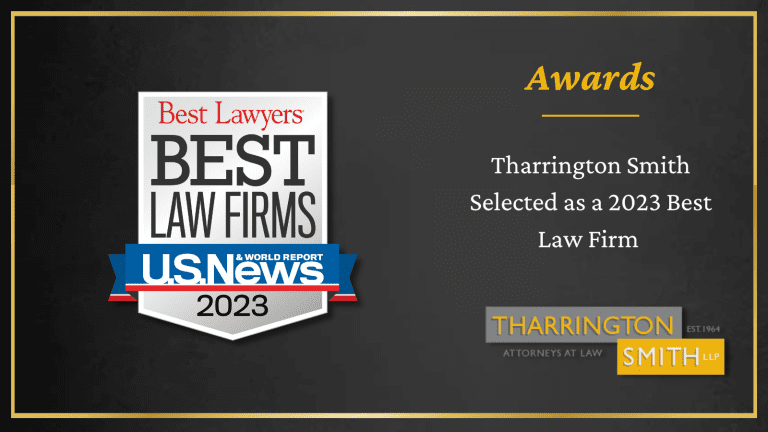 Tharrington Smith, LLP Selected as a 2023 Best Law Firm in 12 Practice Areas